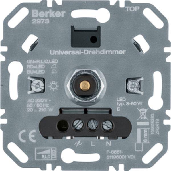 Berker Universal-Drehdimmer (R, L, C, LED) mit Softrastung für Lichtsteuerung