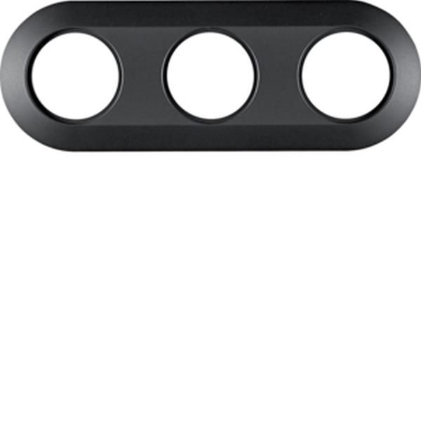 Berker Rahmen 3fach 1930 softtouch schw.