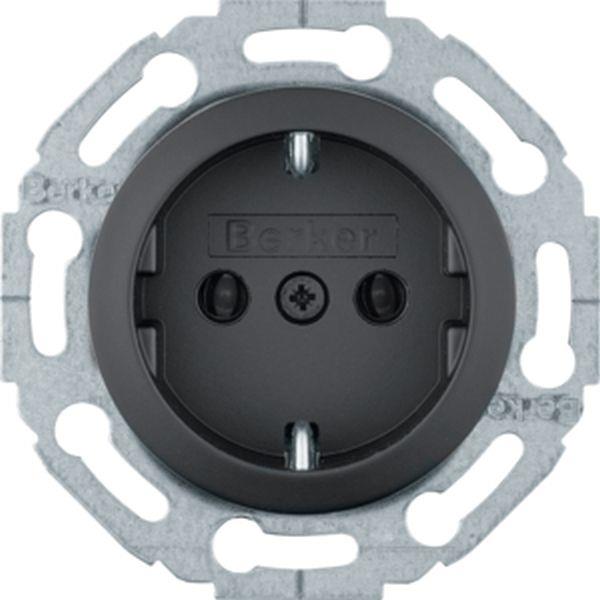 Berker Steckdose SCHUKO 1930 softtouch schw.