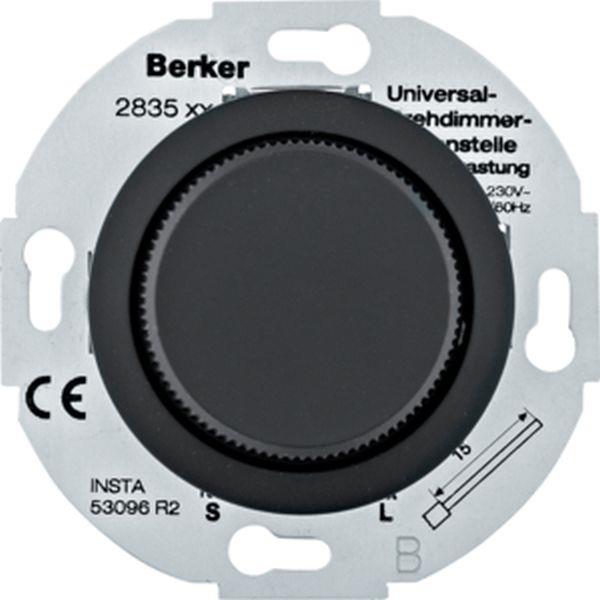 Berker Uni D-Dim. Ns Z-St 1930 softtouch schw.