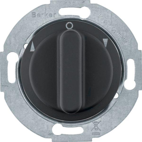 Berker Jal.-Drehschalter 1930 softtouch schw.