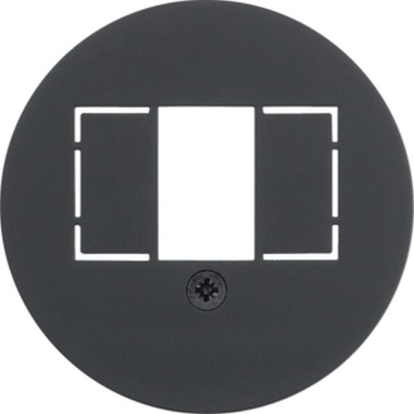 Berker Zentralstück TAE 1930 softtouch schw.