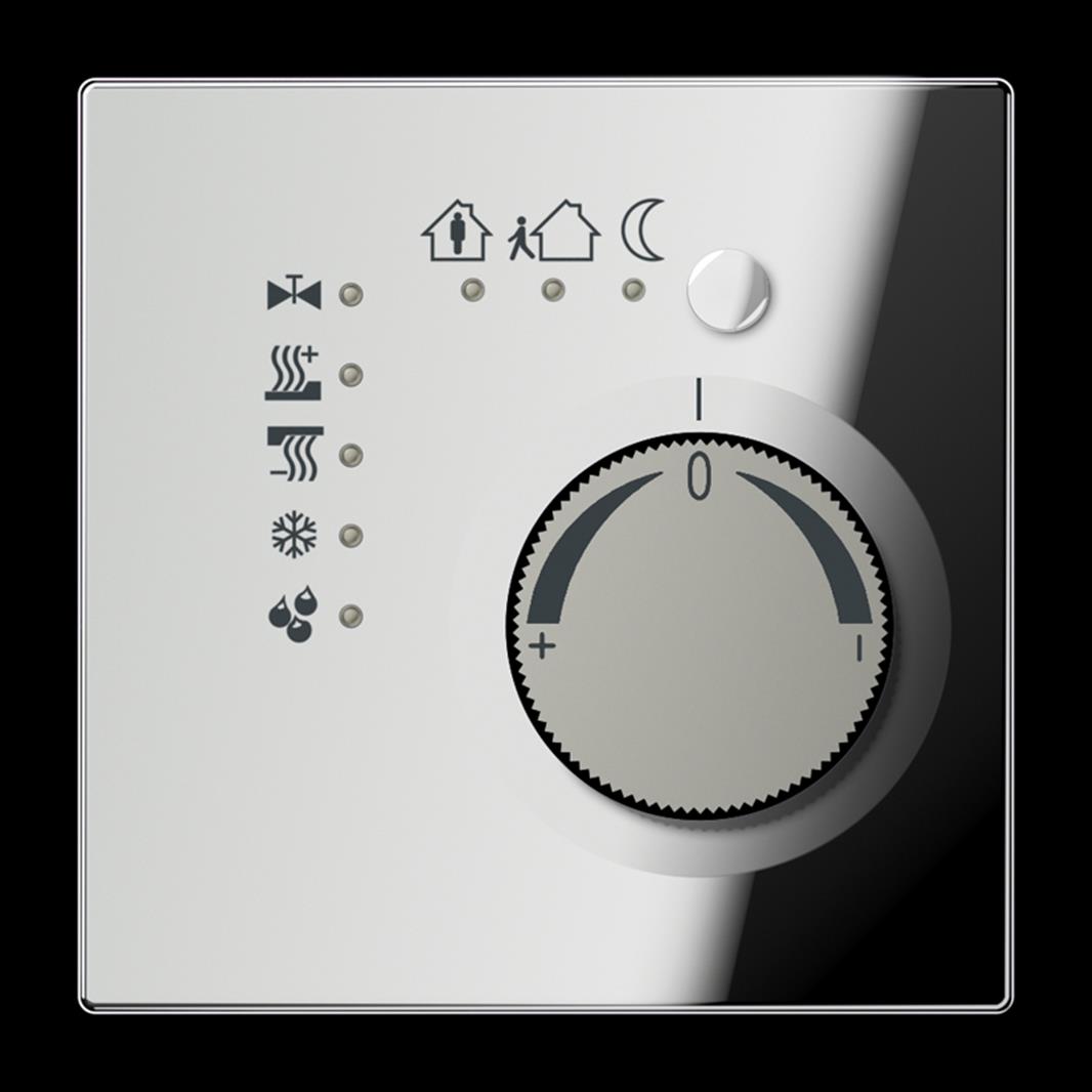 Jung KNX Stetigregler mit integrierter Tasterschnittstelle 4fach, Serie LS, glan