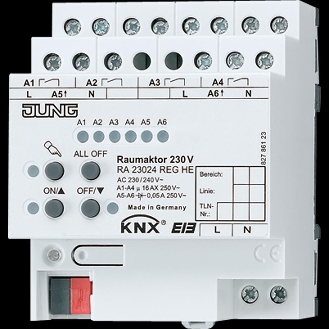Jung KNX Raumaktor 110-230 V, REG, 4 TE