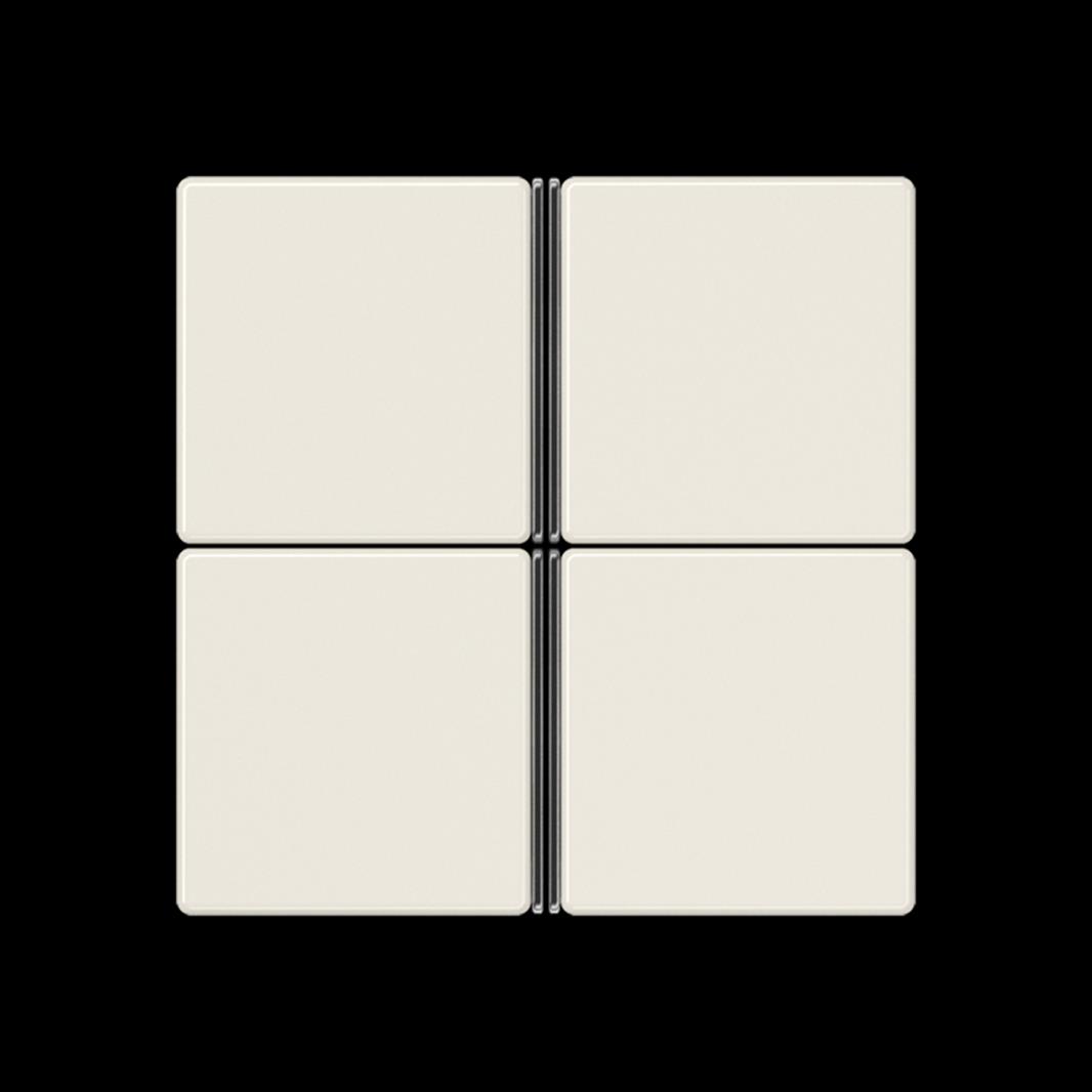 Jung Tastensatz, F40, Thermoplast, Serie AS, weiß