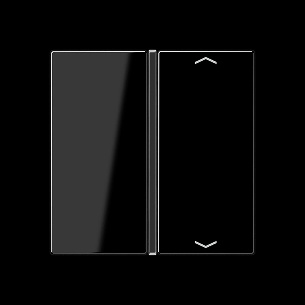 Jung Taste, F40, mit Pfeilsymbolen, Thermoplast, Serie A, schwarz