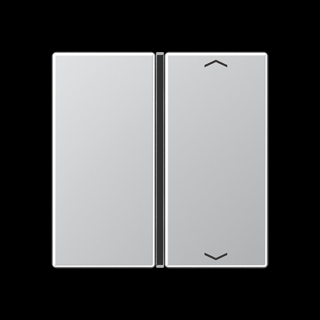 Jung Taste, F40, mit Pfeilsymbolen, Thermoplast lackiert, Serie A, aluminium