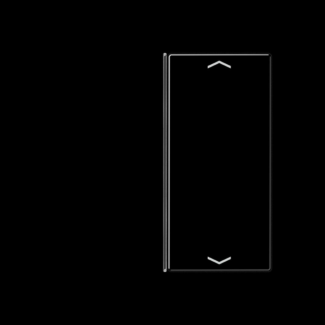 Jung Taste, F40, mit Pfeilsymbolen, Thermoplast, Serie A, schwarz