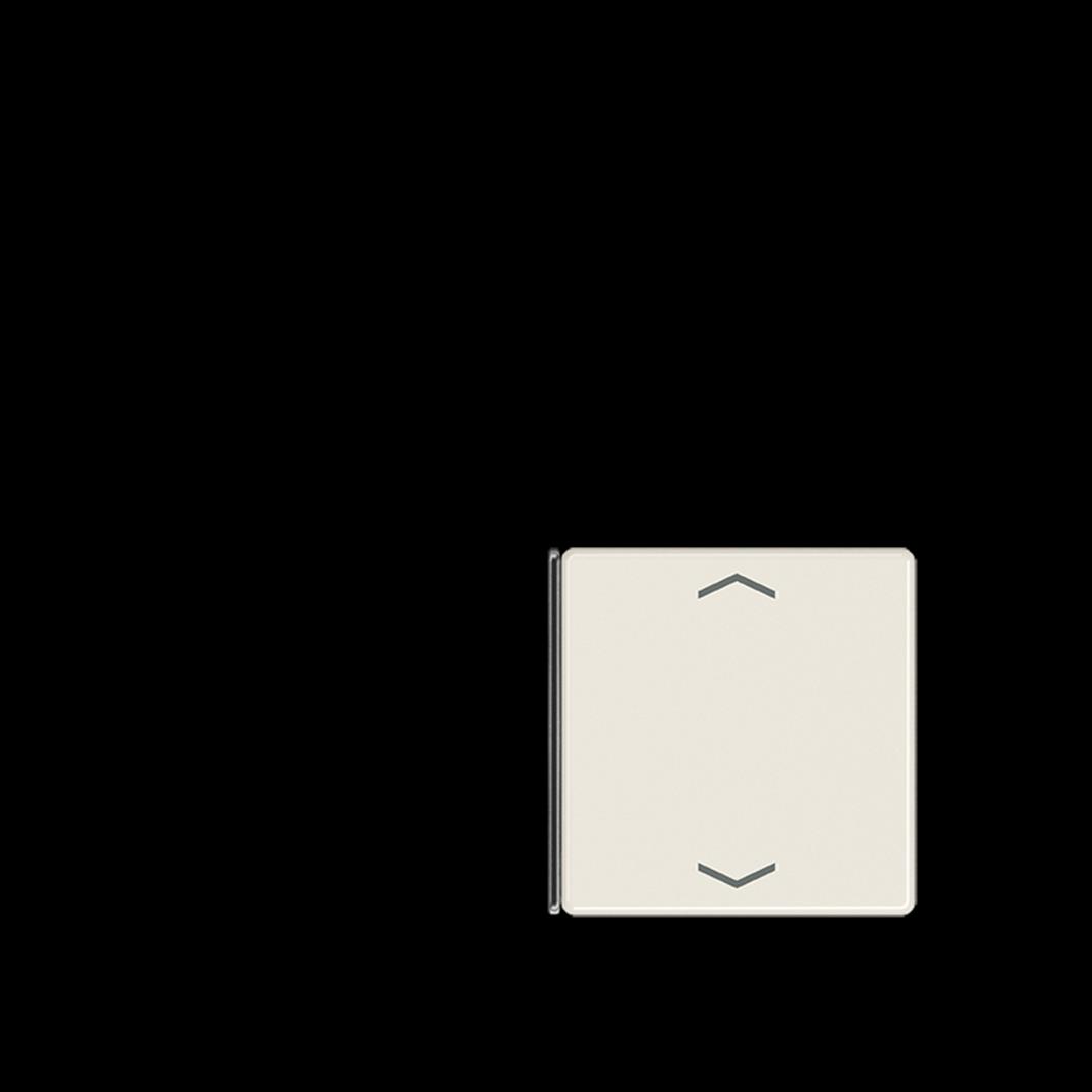 Jung Taste 1+4, F40, mit Pfeilsymbolen, Thermoplast, Serie AS, weiß