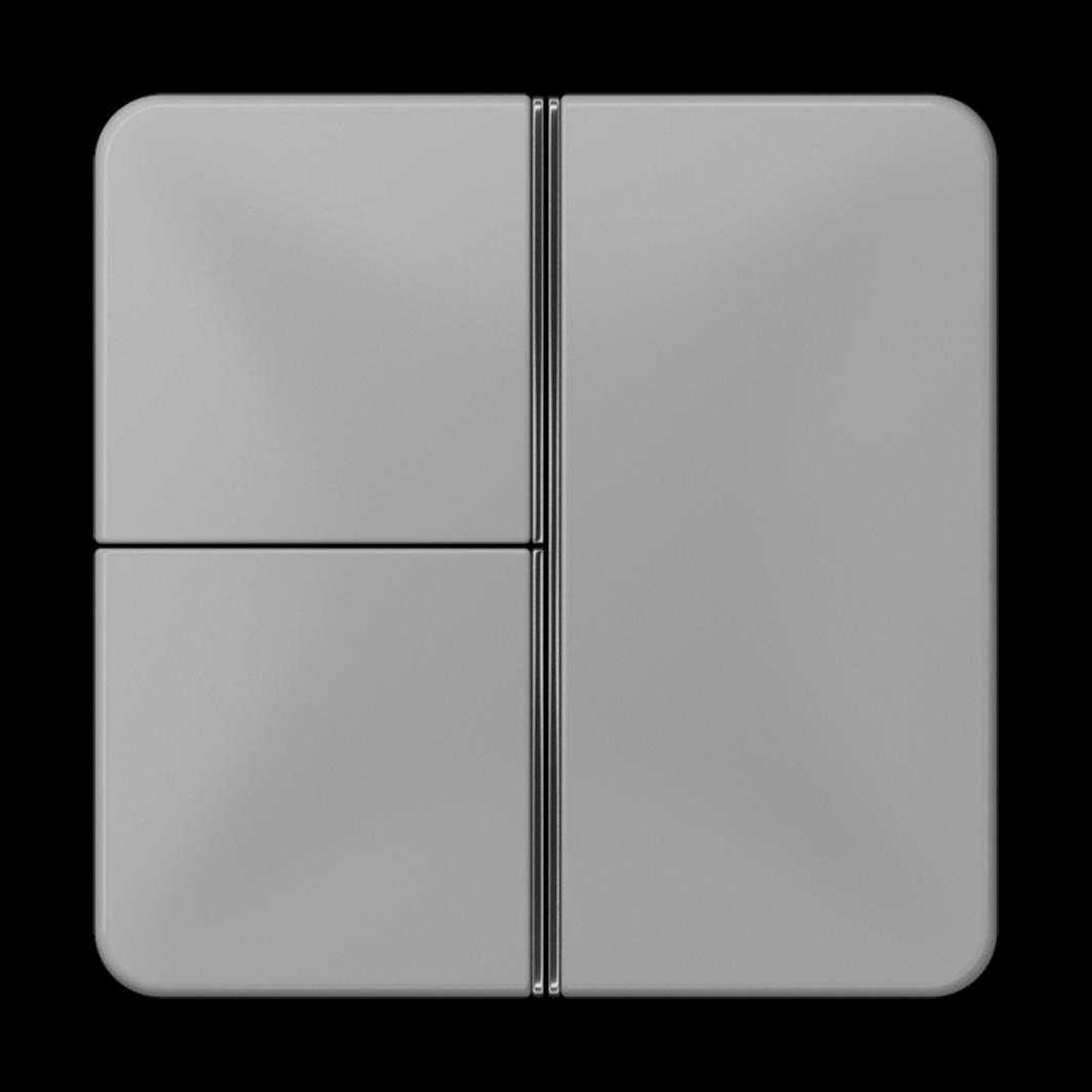 Jung Tastensatz, F40, Thermoplast, Serie CD, grau