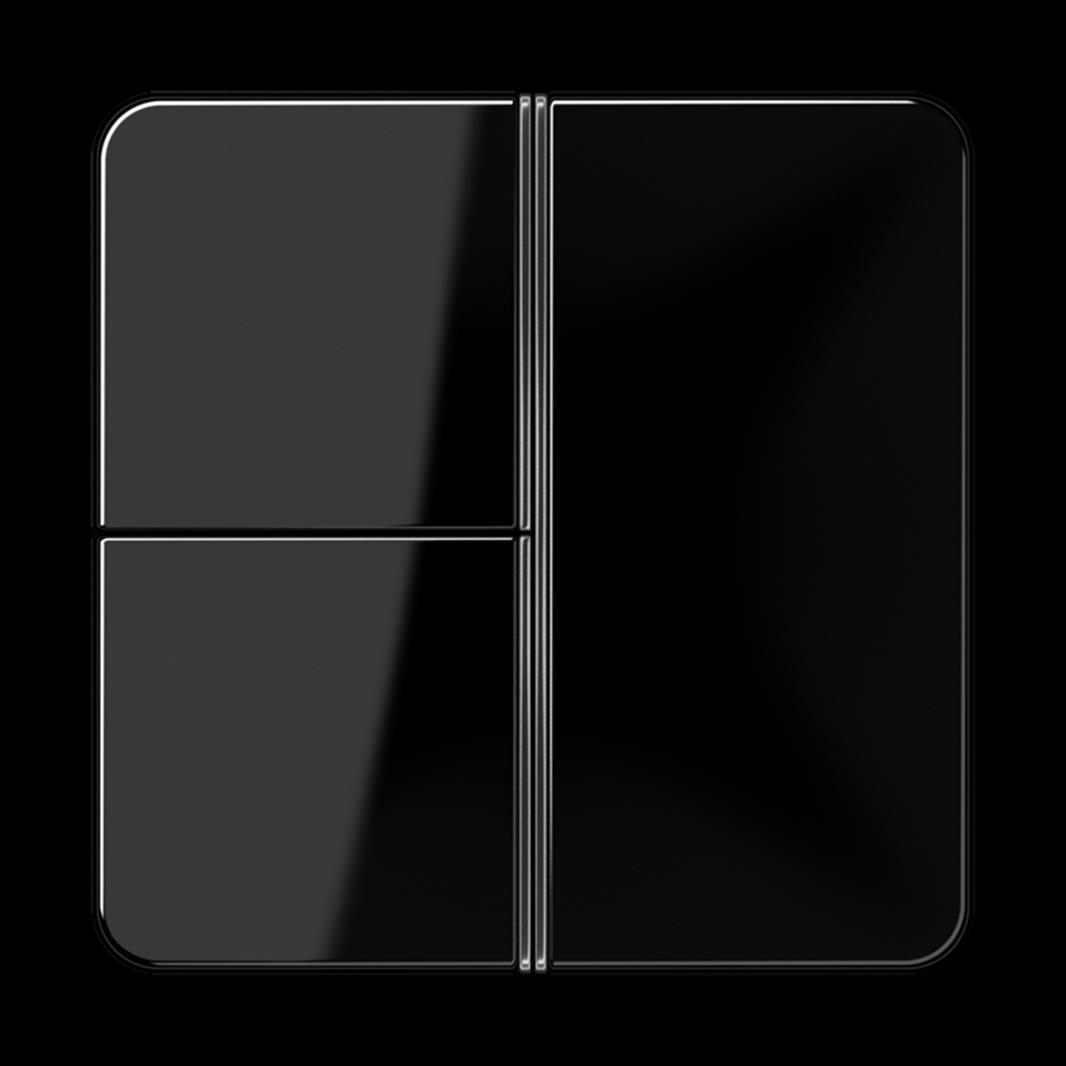 Jung Tastensatz, F40, Thermoplast, Serie CD, schwarz