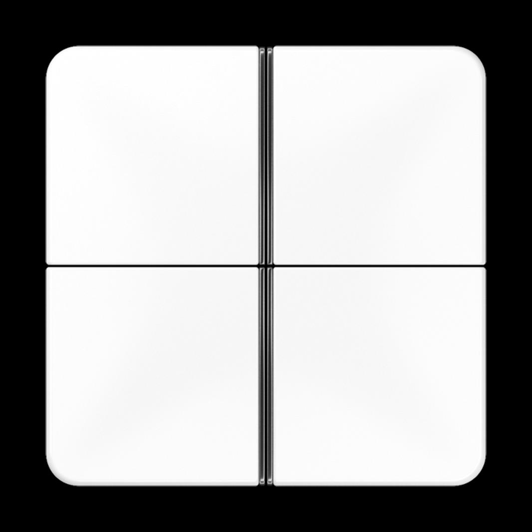 Jung Tastensatz, F40, Thermoplast, Serie CD, alpinweiß