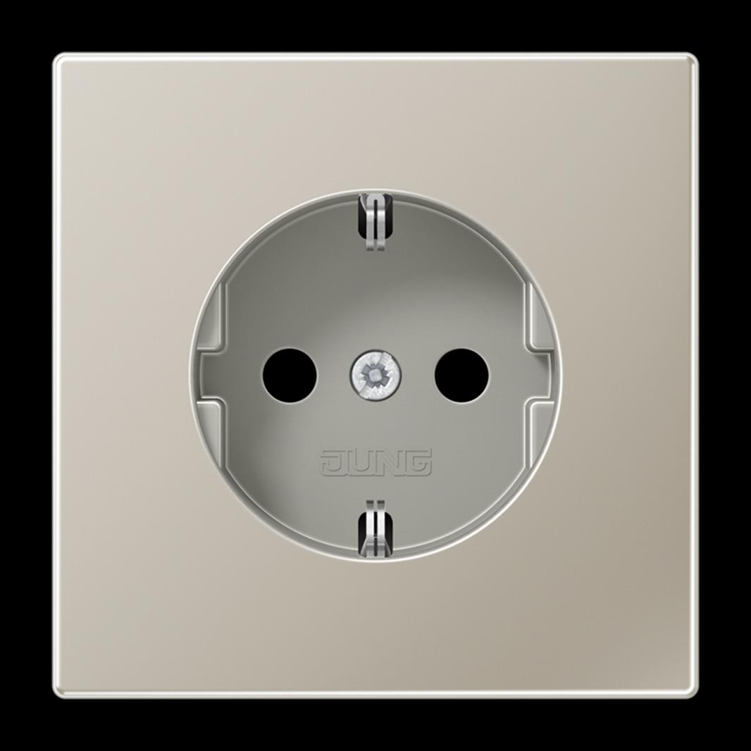 Jung SCHUKO®-Steckdose, 16 A 250 V ~, Serie LS, Edelstahl