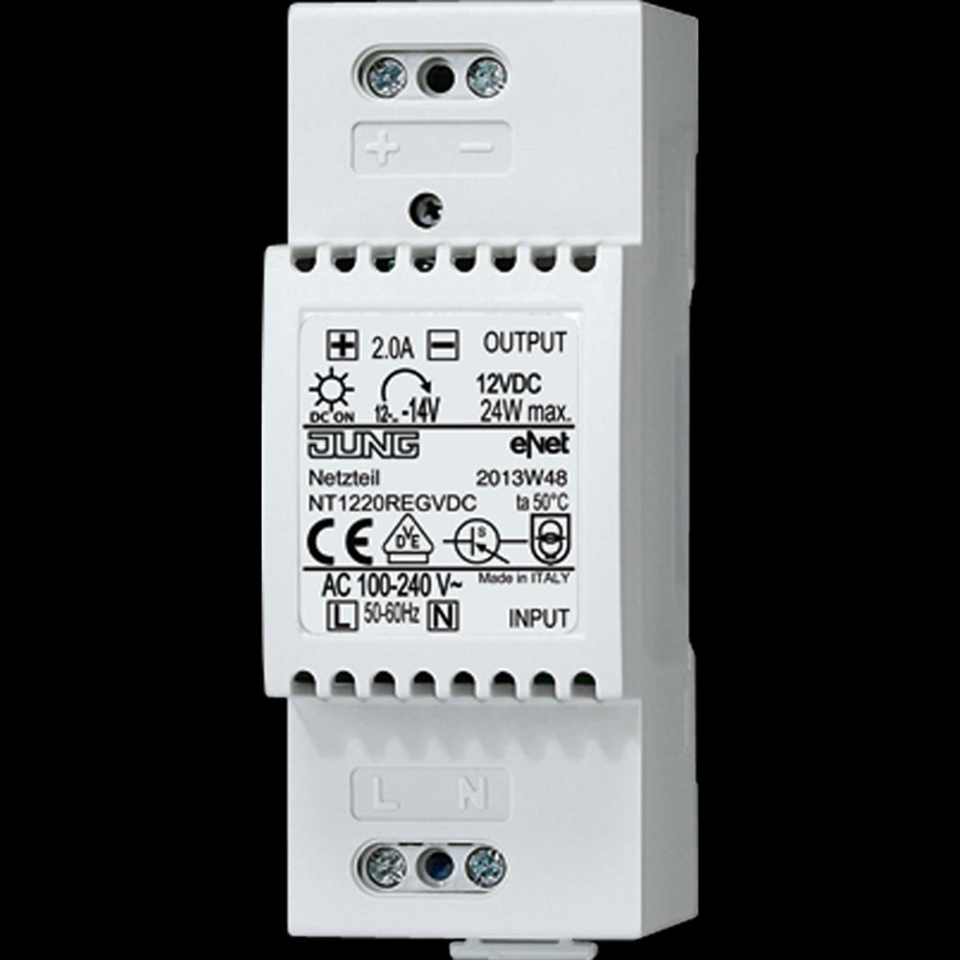 Jung Netzteil, DC 12 V, REG, 2 TE