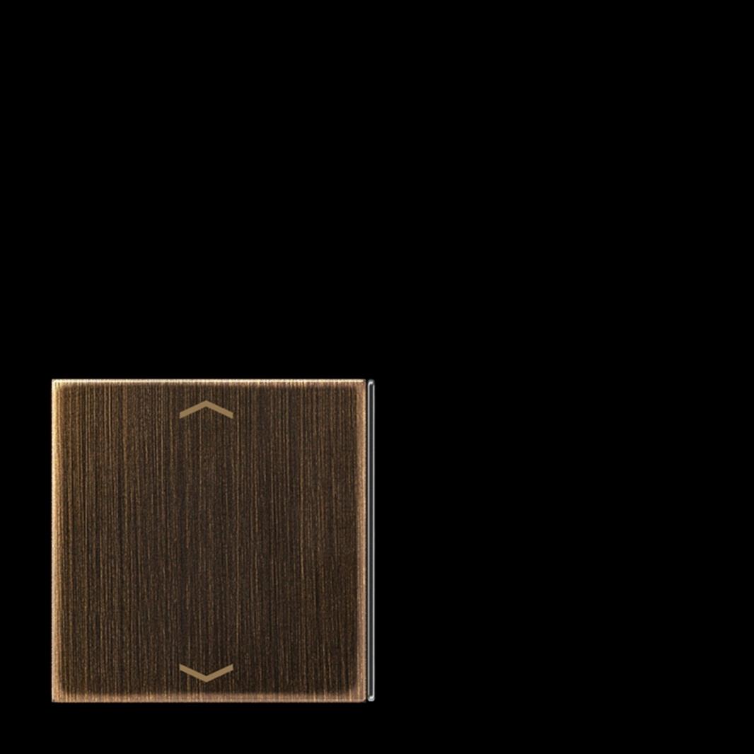 Jung Taste 2+3, F40, mit Pfeilsymbolen, Serie LS, Messing antik