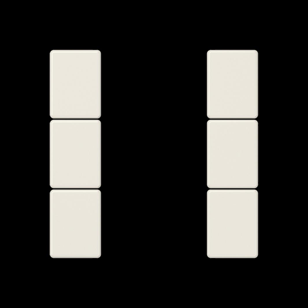 Jung Tastensatz, F50, Thermoplast, Serie AS, weiß