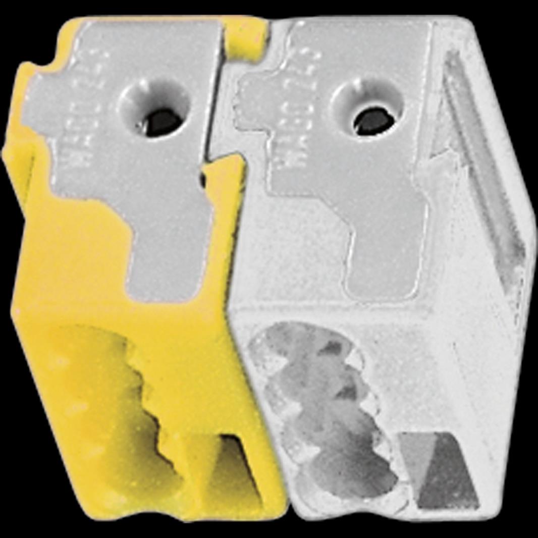 Jung Anschluss- und Abzweigklemme, gelb/weiß