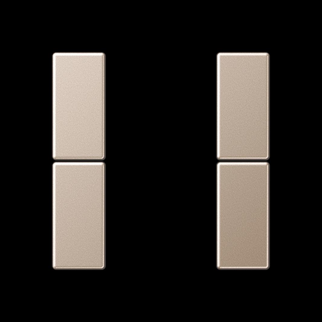 Jung Tastensatz, F50, Thermoplast lackiert, Serie A, champagner