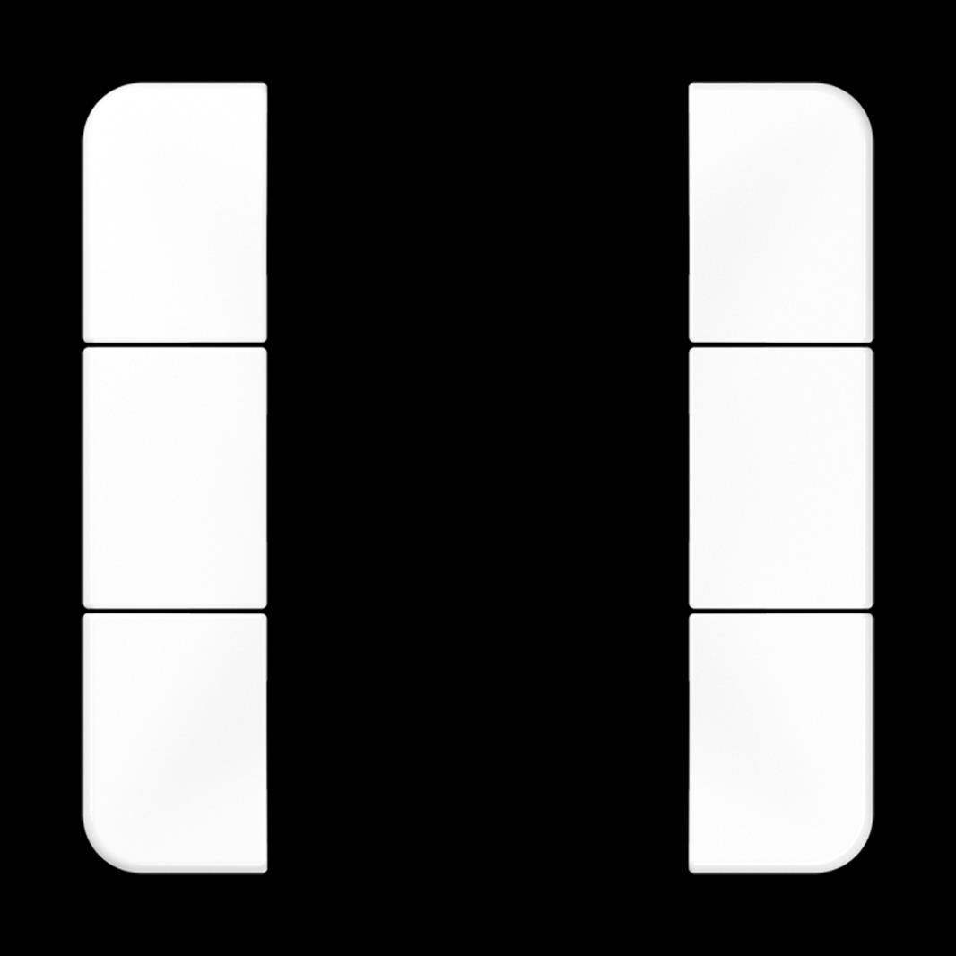 Jung Tastensatz, F50, Thermoplast, Serie CD, alpinweiß