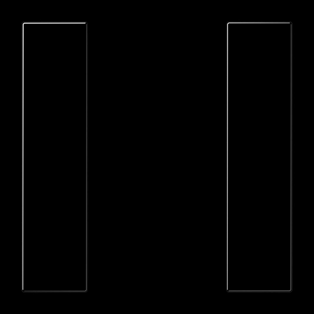 Jung Tastensatz, F50, Thermoplast, Serie LS, schwarz