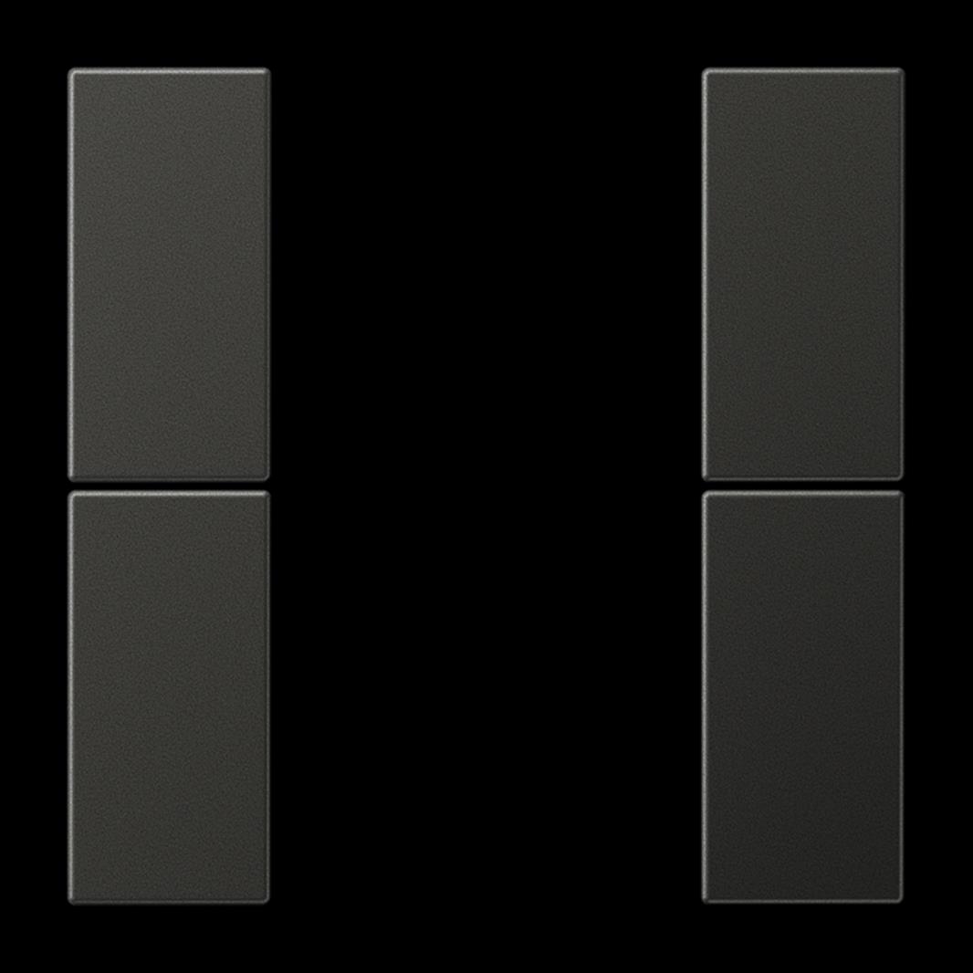 Jung Tastensatz, F50, Aluminium lackiert, Serie LS, anthrazit