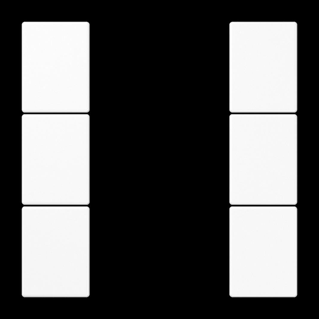 Jung Tastensatz, F50, Thermoplast, Serie LS, alpinweiß