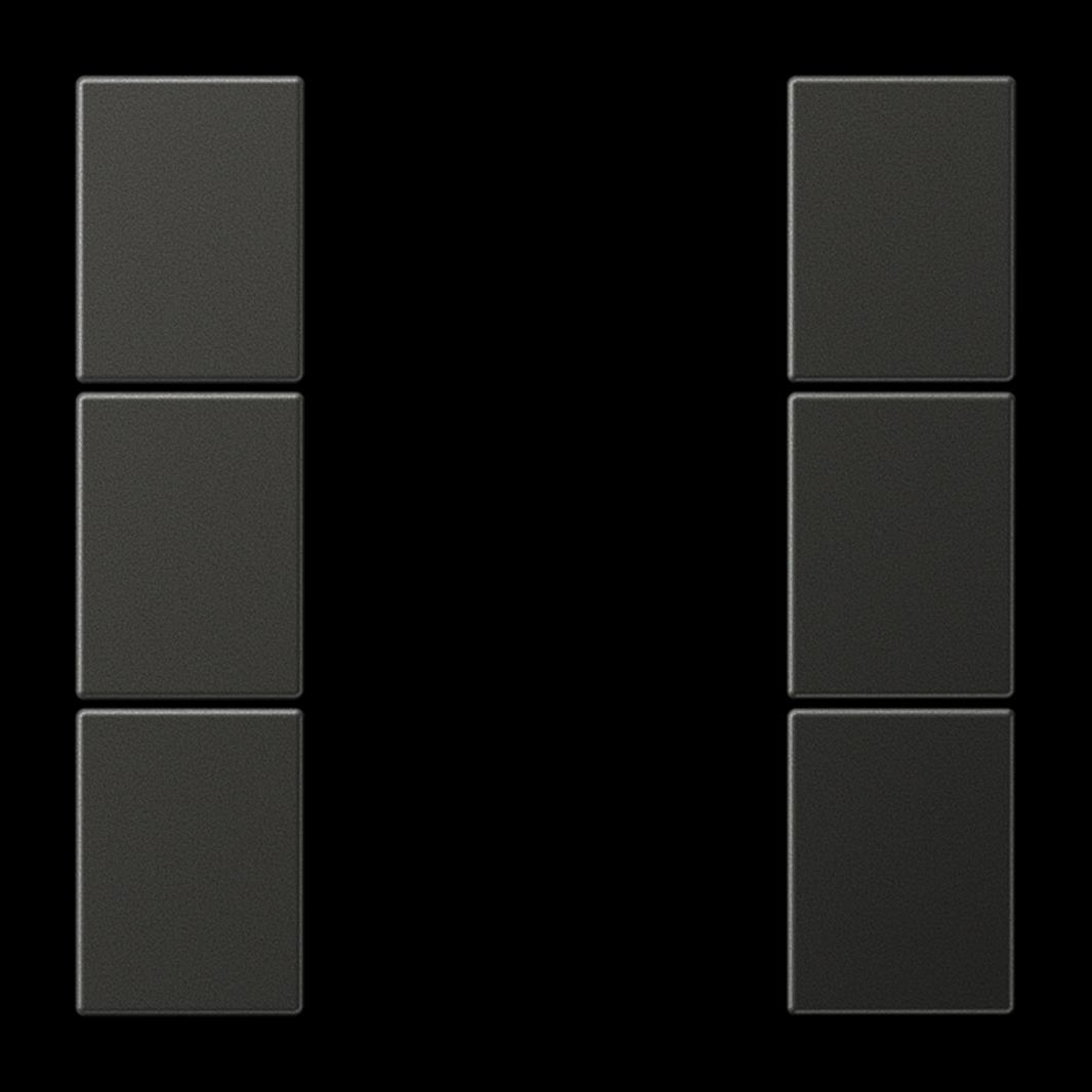 Jung Tastensatz, F50, Aluminium lackiert, Serie LS, anthrazit