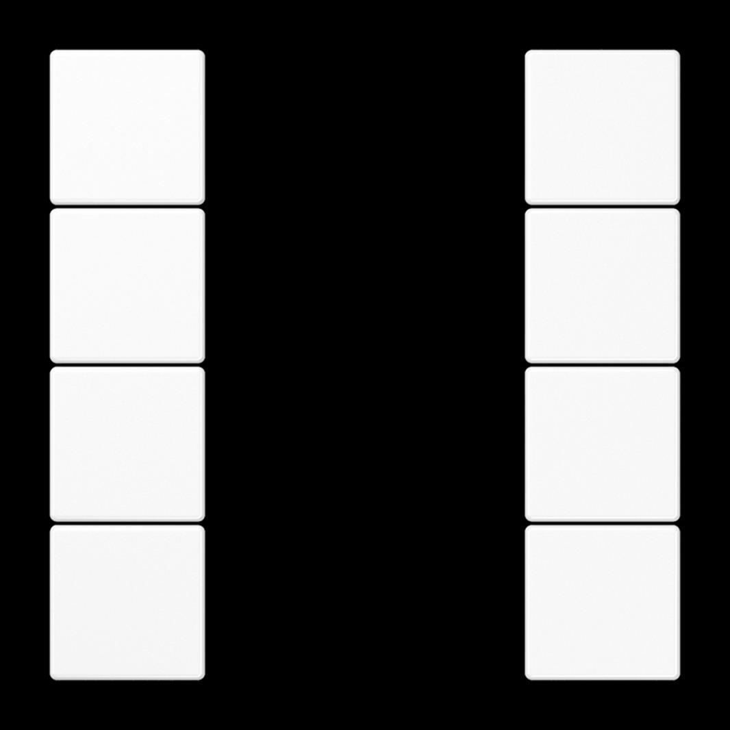 Jung Tastensatz, F50, Thermoplast, Serie LS, alpinweiß