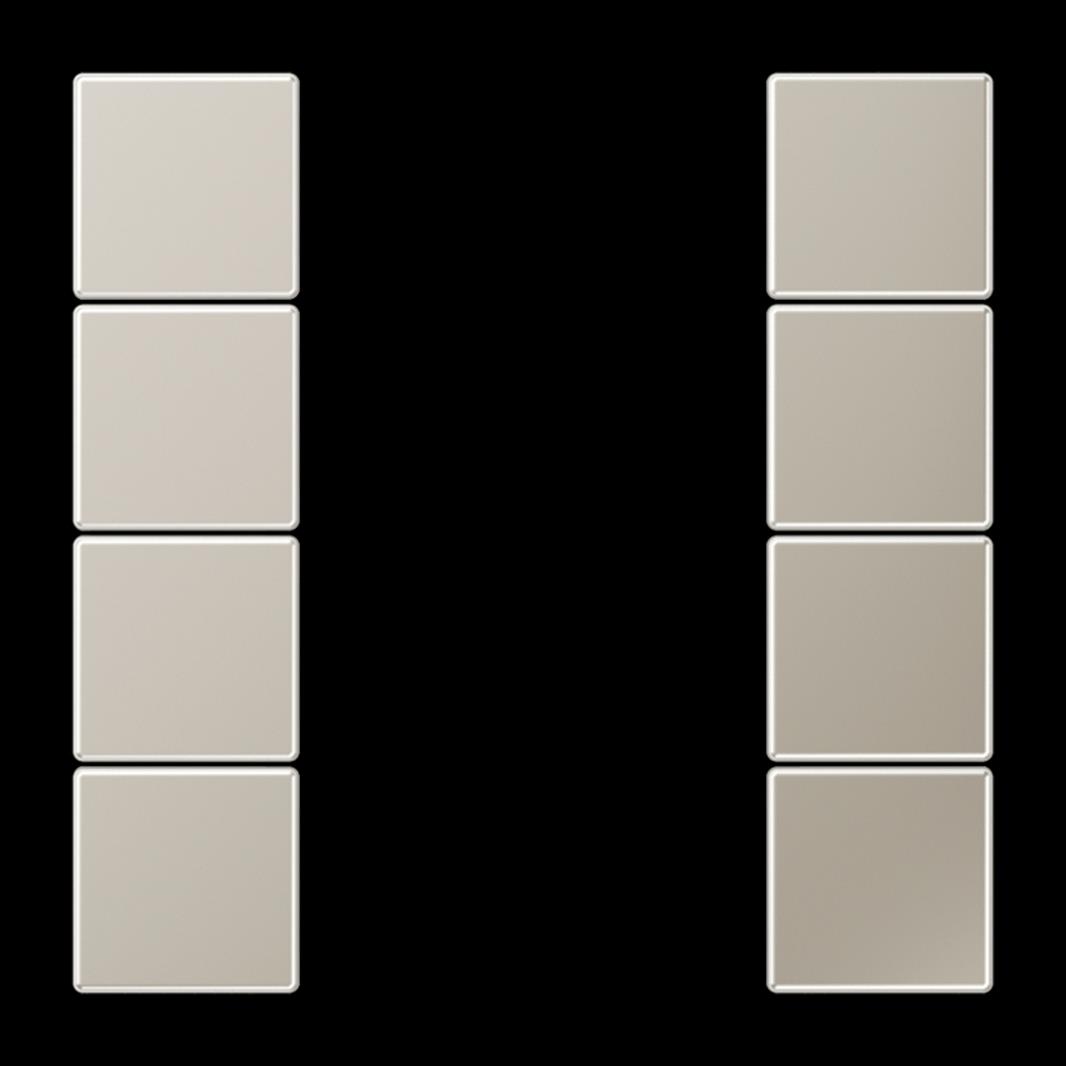 Jung Tastensatz, F50, Serie LS, Edelstahl