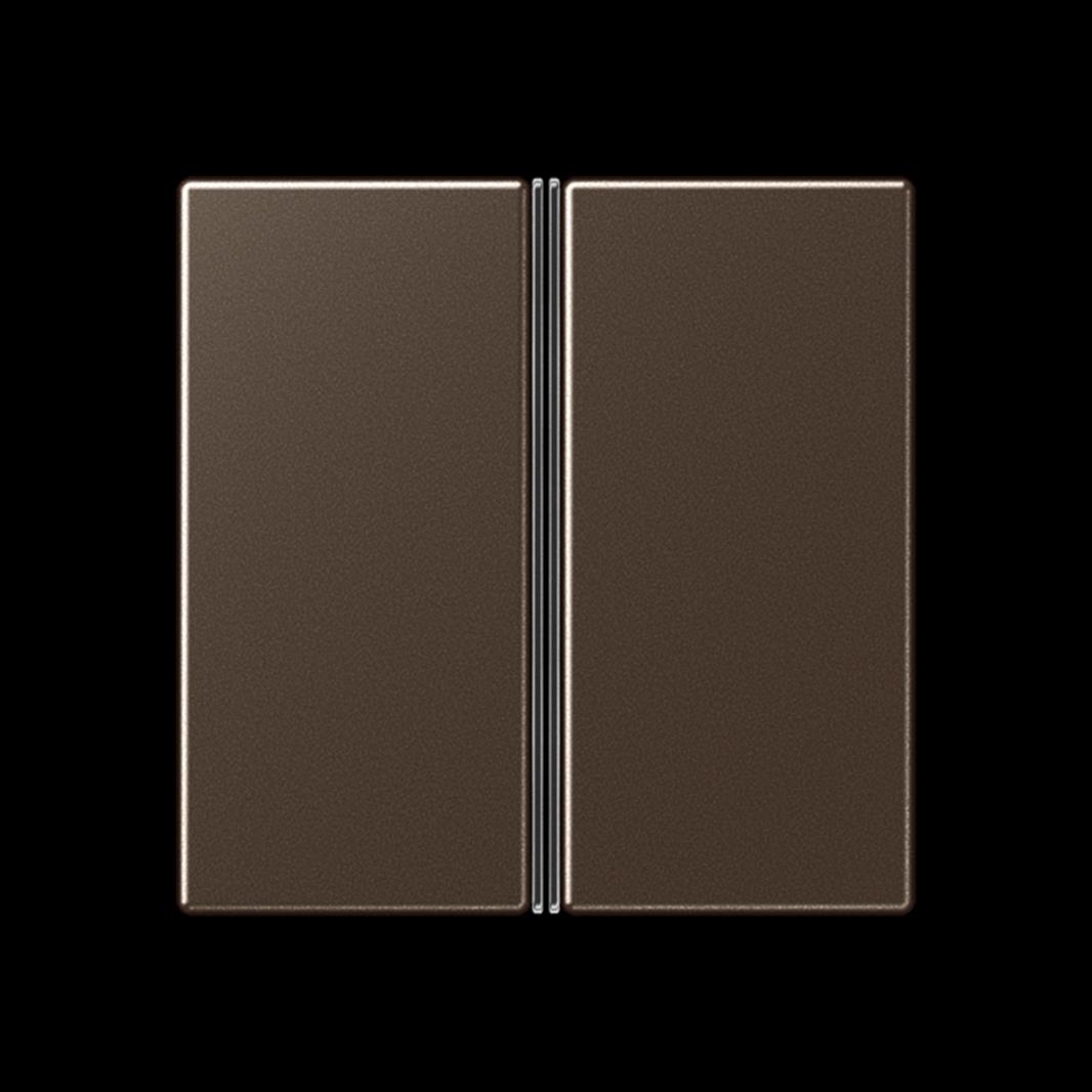 Jung Tastensatz, F40, Thermoplast lackiert, Serie A, mokka