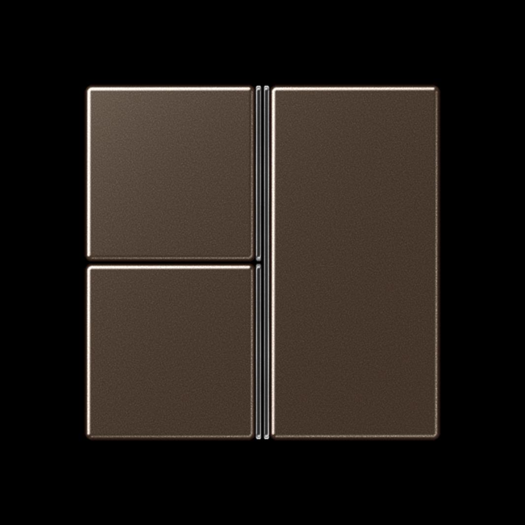 Jung Tastensatz, F40, Thermoplast lackiert, Serie A, mokka