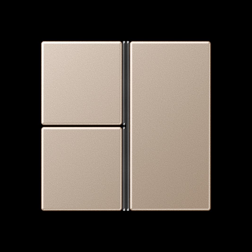 Jung Tastensatz, F40, Thermoplast lackiert, Serie A, champagner