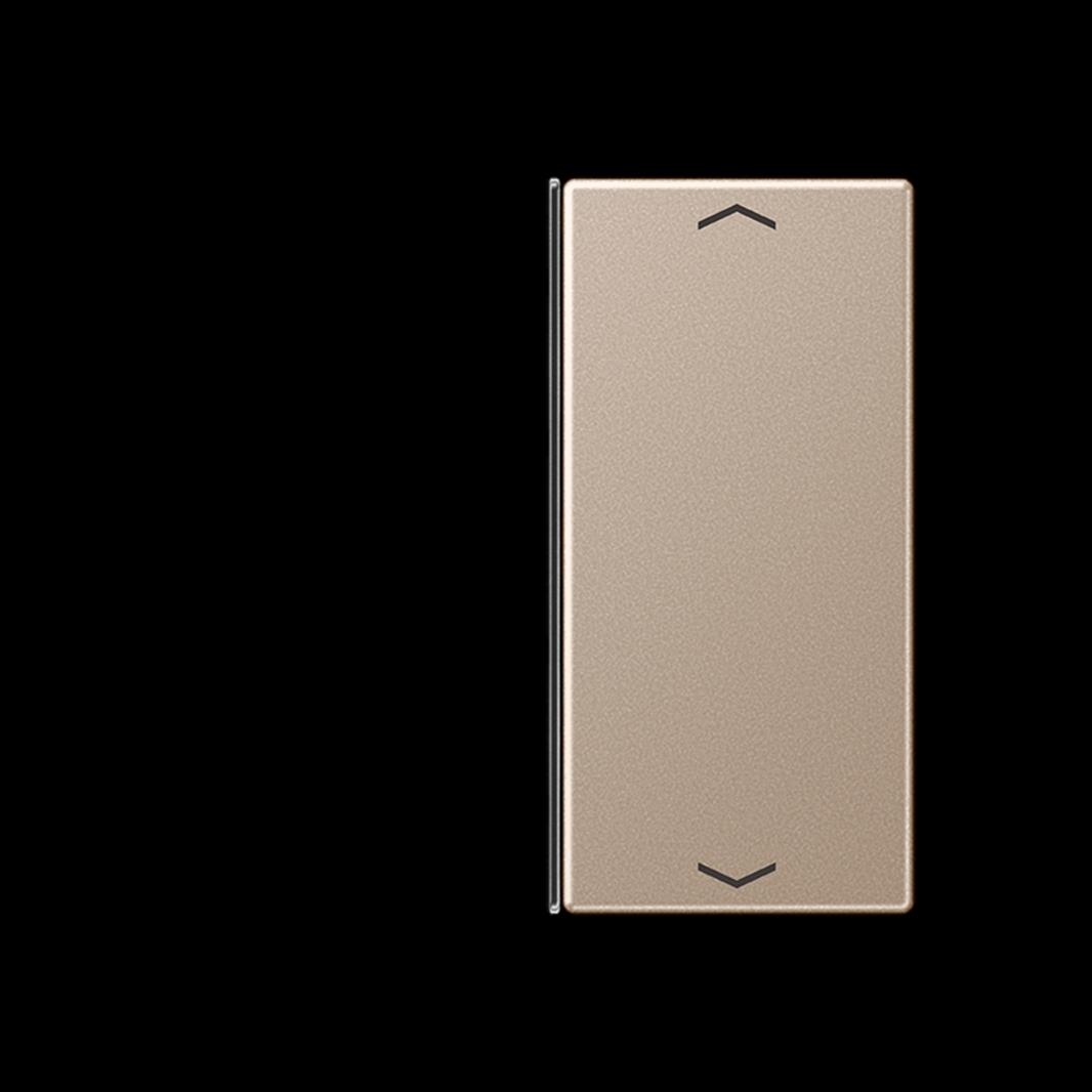 Jung Taste, F40, mit Pfeilsymbolen, Thermoplast lackiert, Serie A, champagner