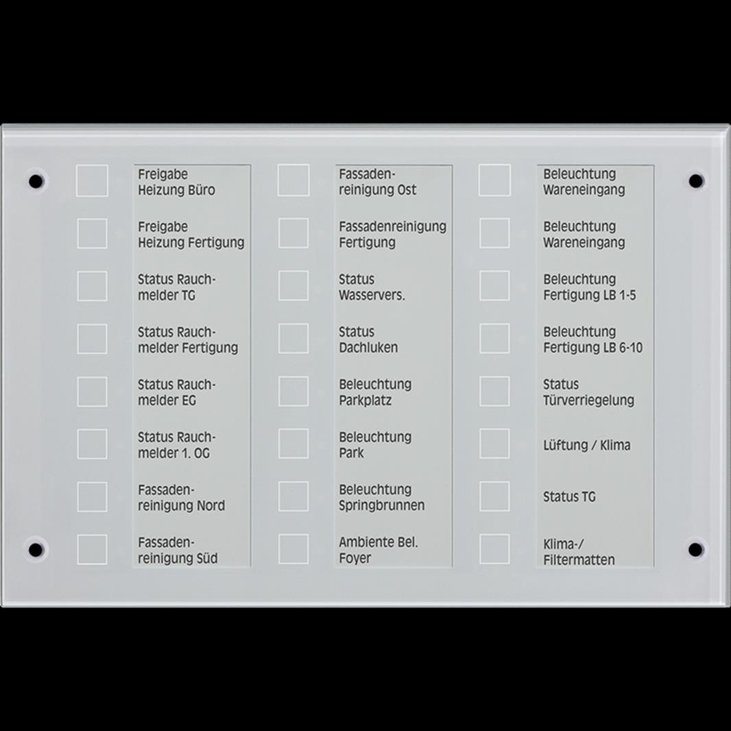 Jung Ersatz-Frontglas, Glas grün