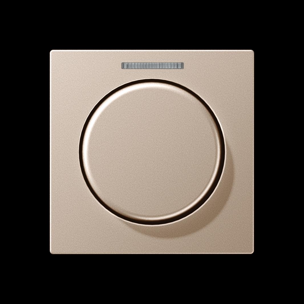 Jung Abdeckung mit Lichtleiter für KNX Drehsensor 1fach, mit Lichtleiter, Duropl