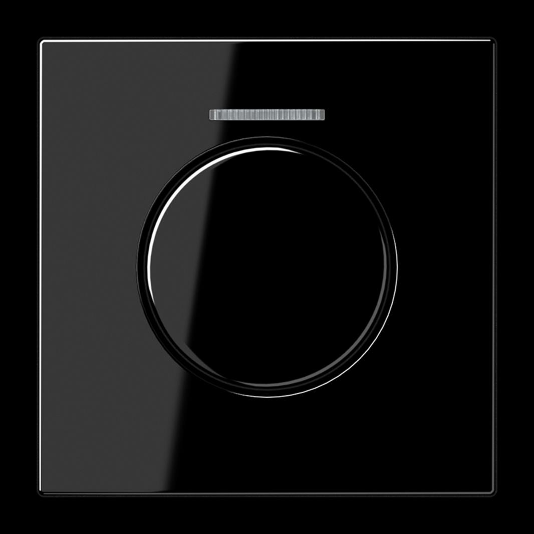 Jung Abdeckung mit Lichtleiter für KNX Drehsensor 1fach, mit Lichtleiter, Duropl