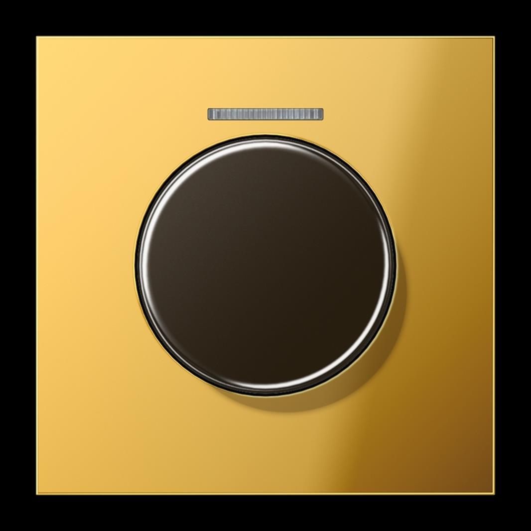 Jung Abdeckung mit Lichtleiter für KNX Drehsensor 1fach, mit Lichtleiter, Metall