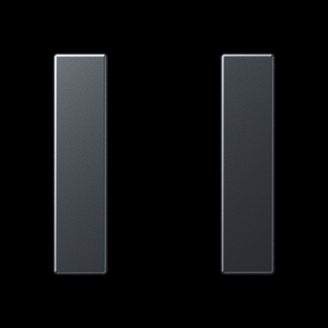 Jung Tastensatz, F50, Thermoplast lackiert, Serie A, anthrazit matt