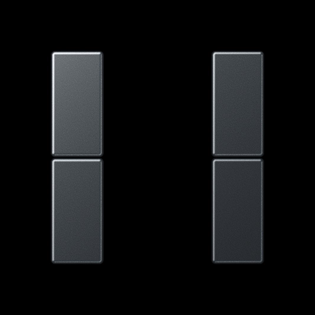 Jung Tastensatz, F50, Thermoplast lackiert, Serie A, anthrazit matt