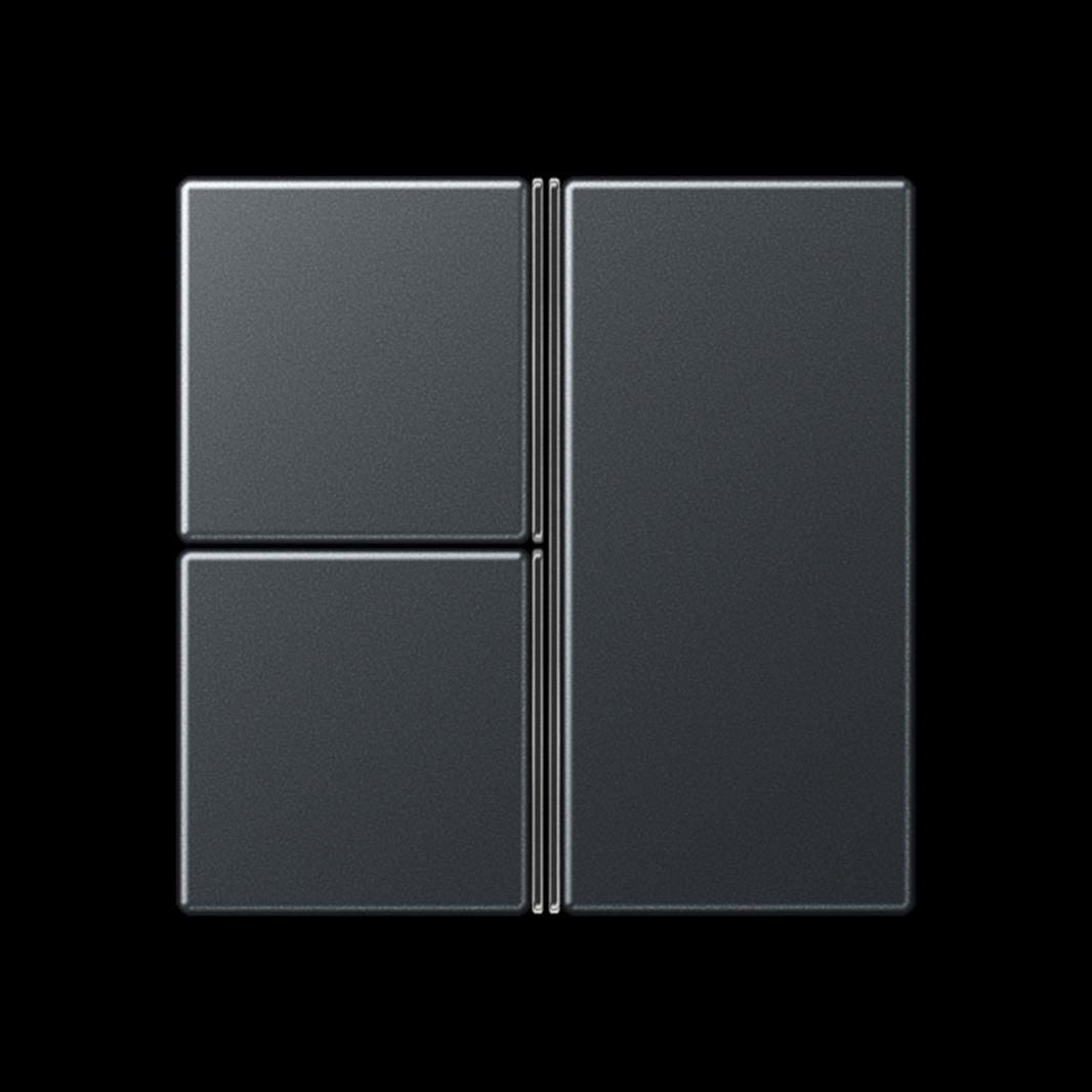 Jung Tastensatz, F40, Thermoplast lackiert, Serie A, anthrazit matt