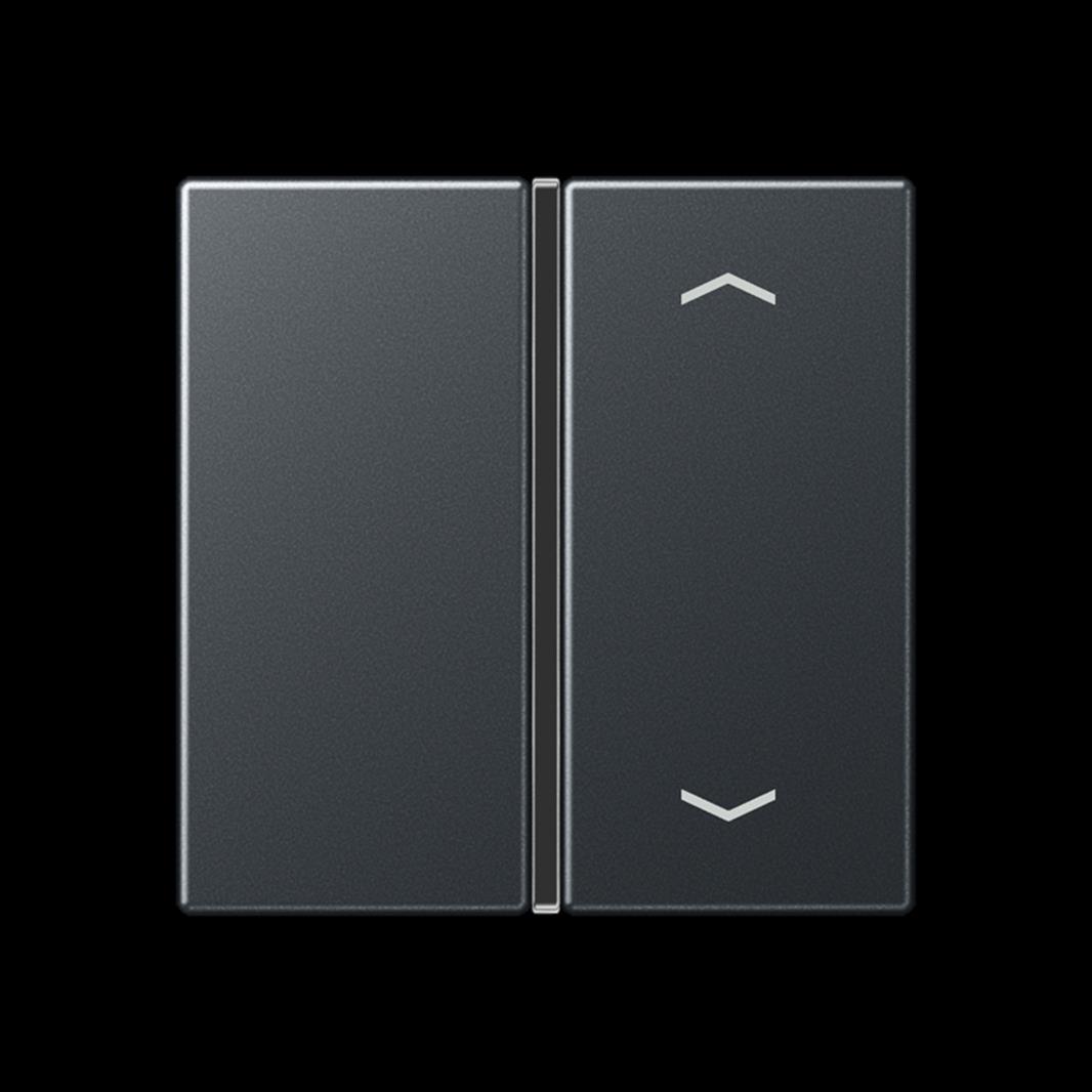 Jung Taste, F40, mit Pfeilsymbolen, Thermoplast lackiert, Serie A, anthrazit mat