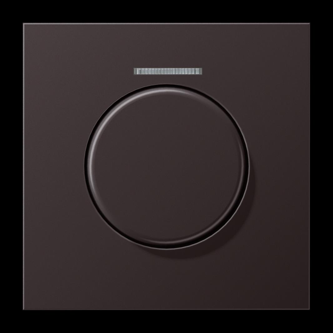 Jung Abdeckung mit Lichtleiter für KNX Drehsensor 1fach, mit Lichtleiter, Alumin