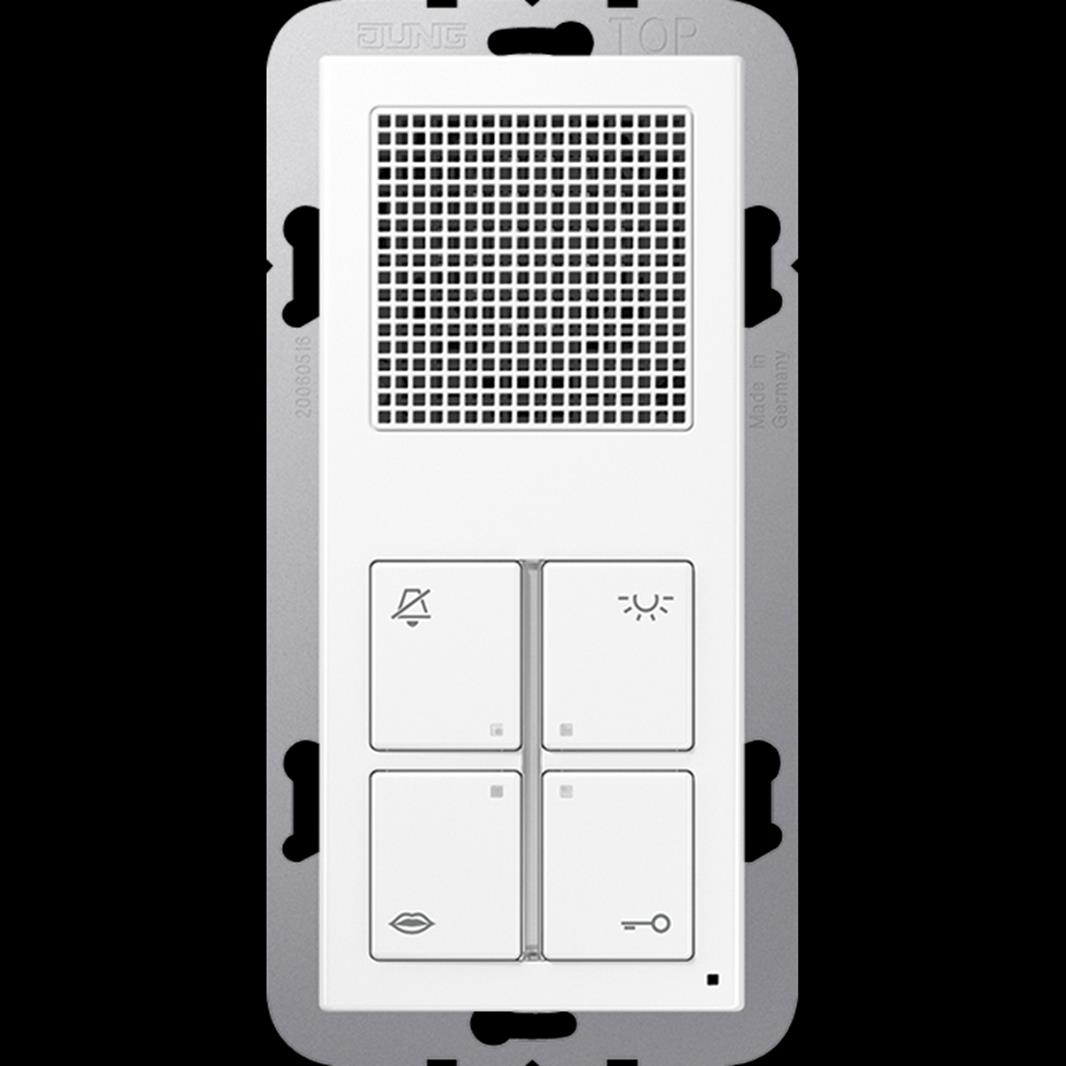 Jung Audio-Innenstation Design Standard, Serie AS/A, alpinweiß