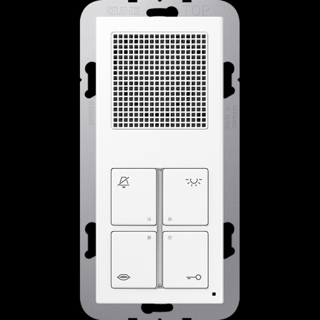 Audio-Innenstation Design Standard, Serie AS/A, alpinweiß