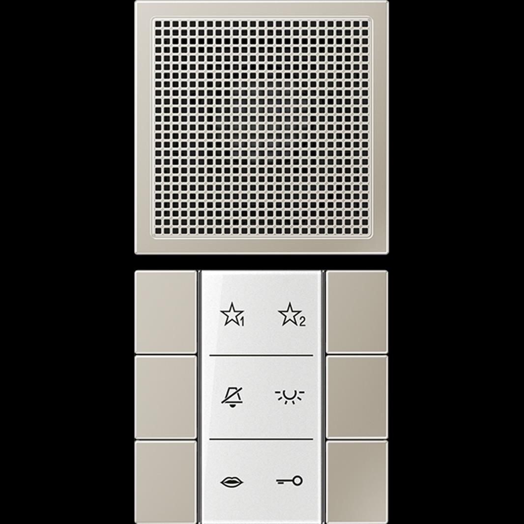Jung Audio-Innenstation, Serie LS, Edelstahl