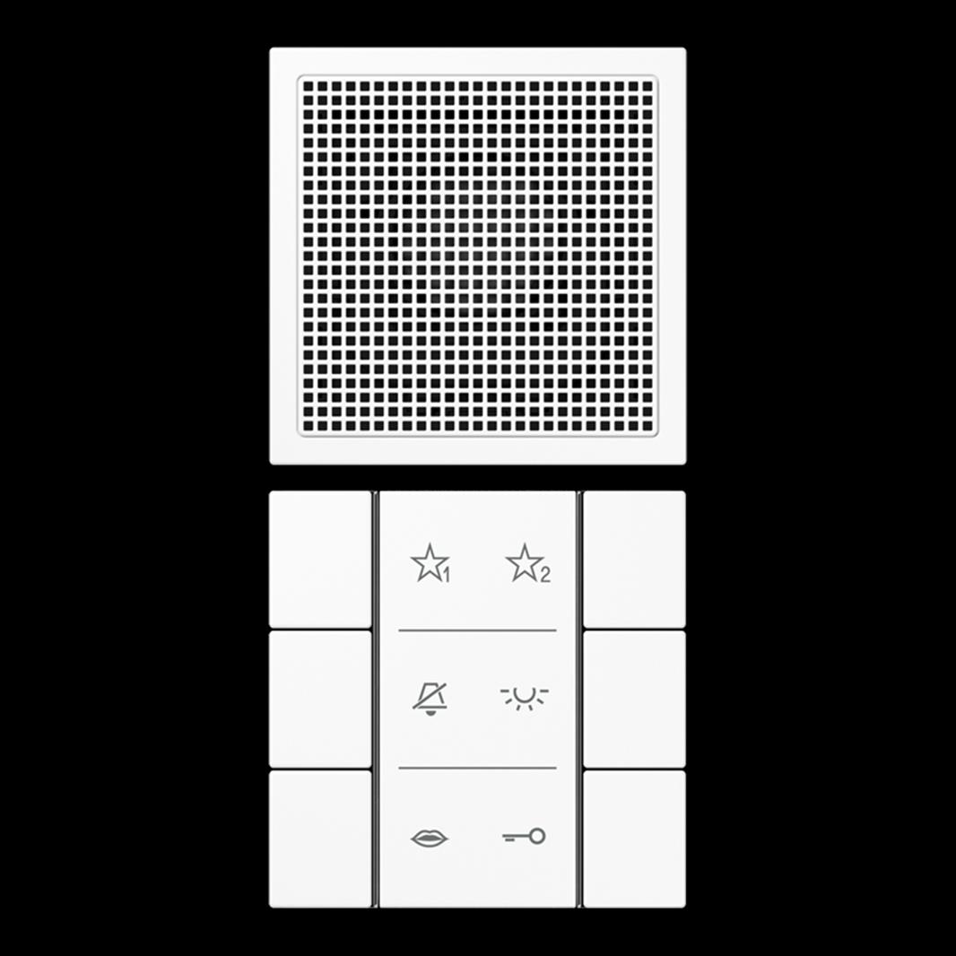 Jung Audio-Innenstation, Serie LS, alpinweiß