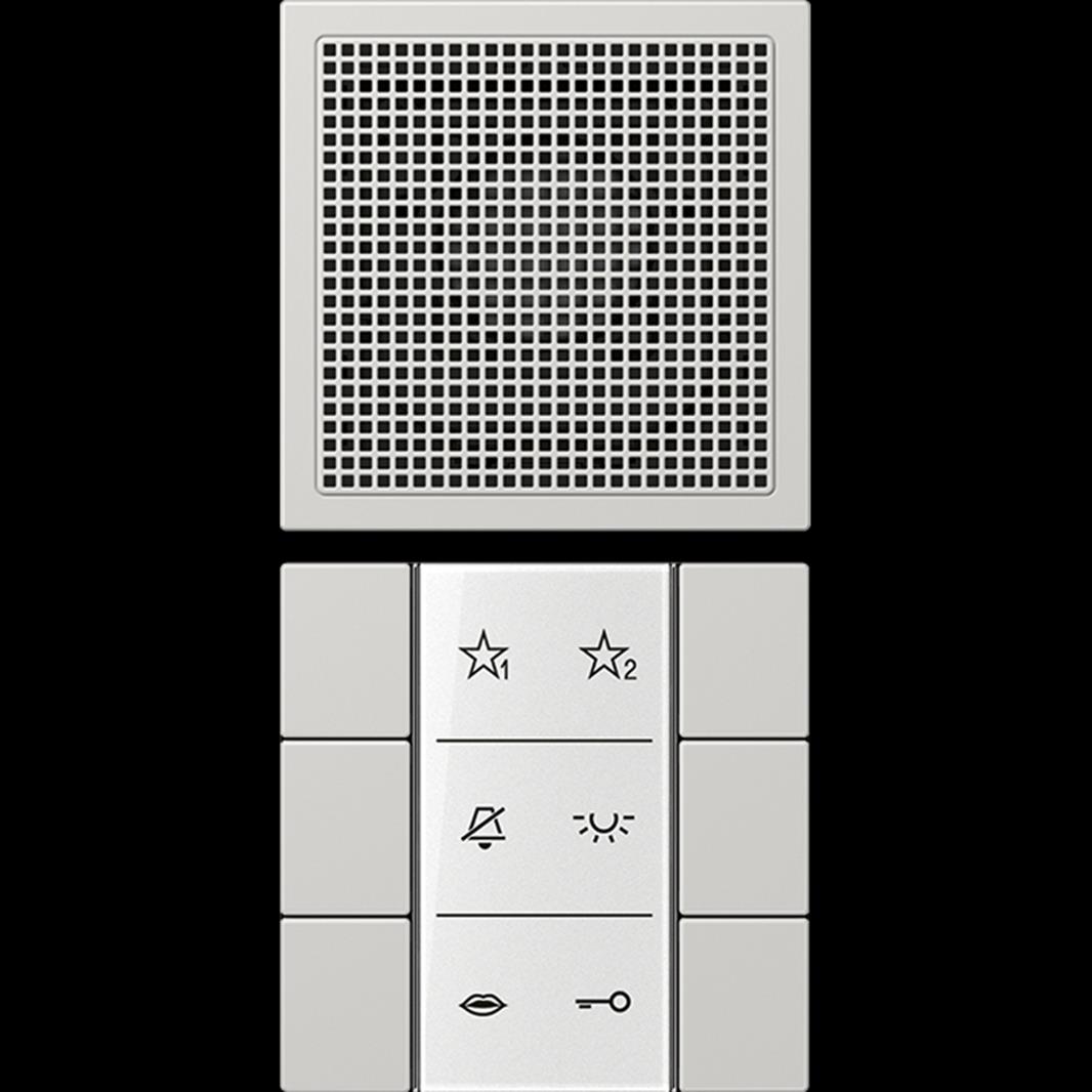Jung Audio-Innenstation, Serie LS, lichtgrau