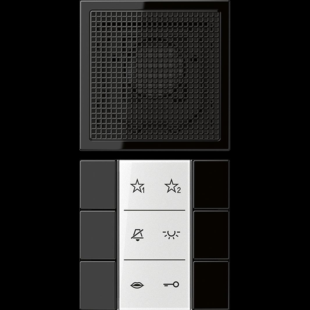Jung Audio-Innenstation, Serie LS, schwarz