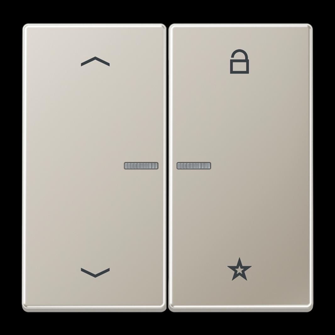 Jung eNet Taster Universal 1fach, mit Pfeilsymbolen, mit Lichtleiter, Serie LS,