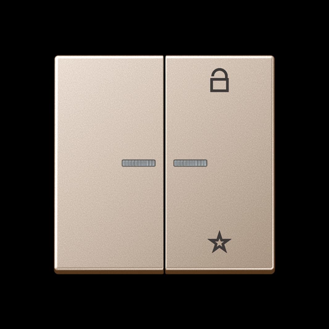 Jung eNet Taster Universal 1fach, mit Lichtleiter, Duroplast lackiert, Serie A,